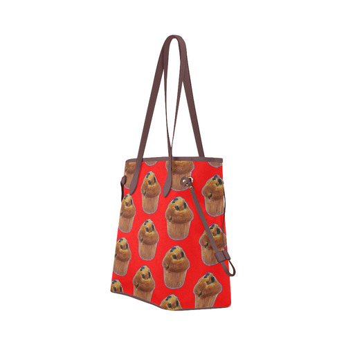 BLUEBERRY MUFFIN (TILED) Clover Canvas Tote Bag (Model 1661)