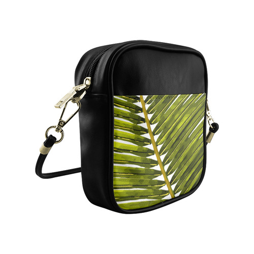 Palm Leaf Tropical Floral Sling Bag (Model 1627)