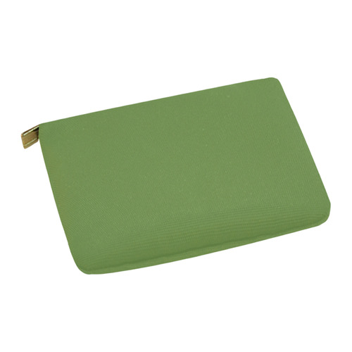 Designer Color Solid Hippie Green Carry-All Pouch 12.5''x8.5''