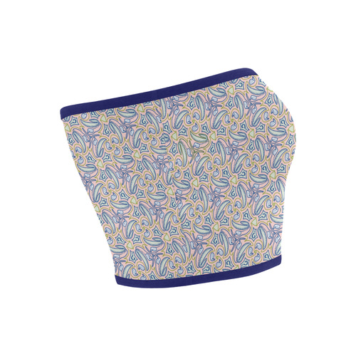 Garden Party Doodle Art Bandeau Top