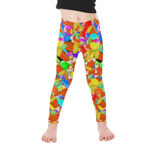 Halloween Candy Kid's Ankle Length Leggings (Model L06)