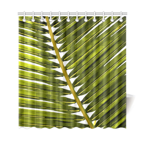 Palm Leaf Tropical Floral Shower Curtain 69"x72"