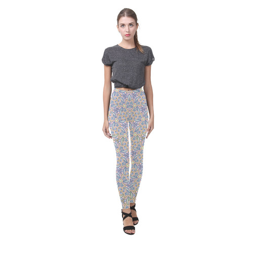 Garden Party Doodle Art Cassandra Women's Leggings (Model L01)