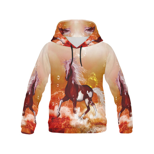 The wild horse All Over Print Hoodie for Men (USA Size) (Model H13)