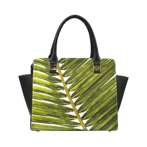 Palm Leaf Tropical Floral Classic Shoulder Handbag (Model 1653)