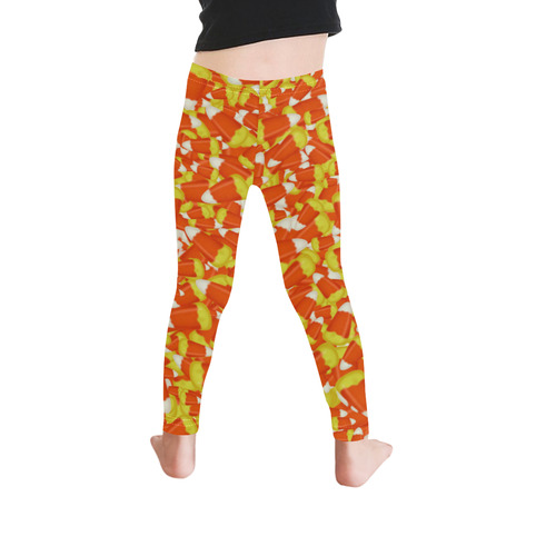 Halloween Candy Corn Kid's Ankle Length Leggings (Model L06)