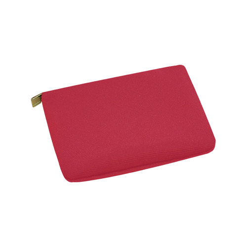 Designer Color Solid Cardinal Red Carry-All Pouch 9.5''x6''