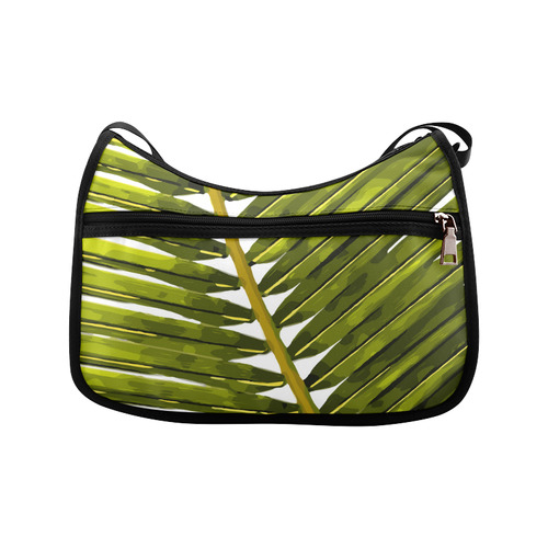 Palm Leaf Tropical Floral Crossbody Bags (Model 1616)