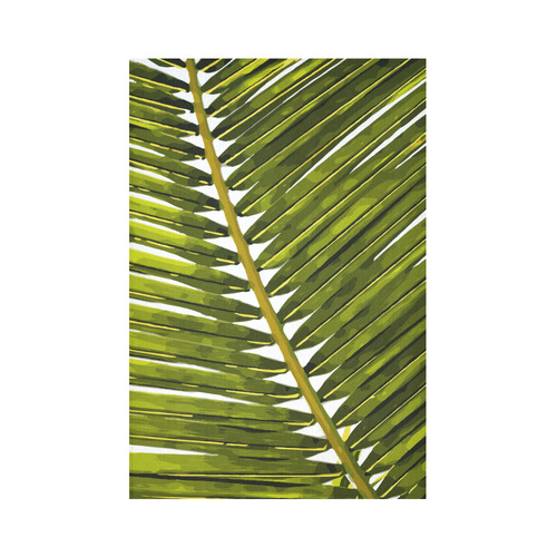 Palm Leaf Tropical Floral Cotton Linen Wall Tapestry 60"x 90"