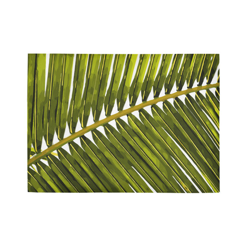 Palm Leaf Tropical Floral Area Rug7'x5'