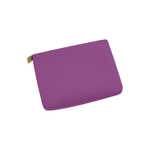 Designer Color Solid Plum Carry-All Pouch 6''x5''