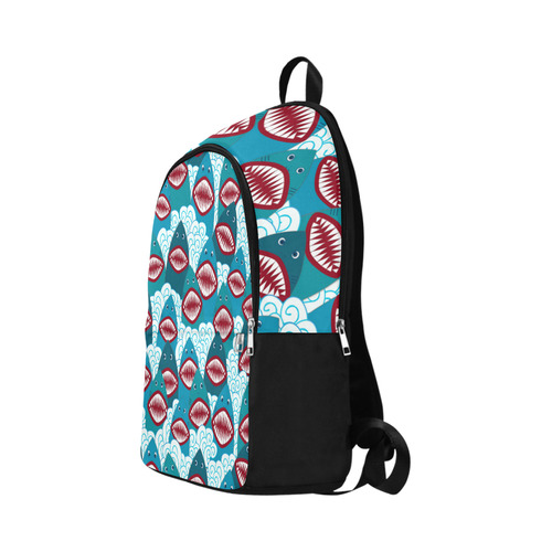 Angry Sharks Fabric Backpack for Adult (Model 1659)