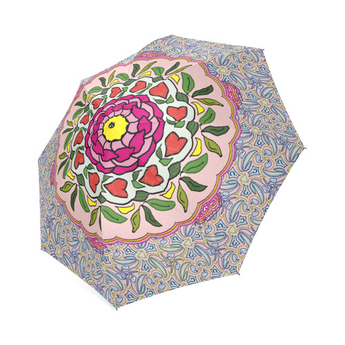 Garden Party Doodle Art Foldable Umbrella (Model U01)