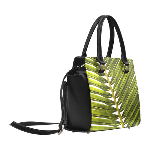 Palm Leaf Tropical Floral Classic Shoulder Handbag (Model 1653)