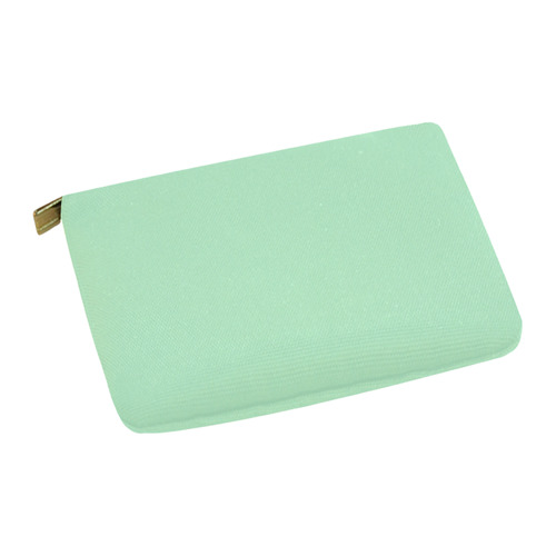 Designer Color Solid Magic Mint Green Carry-All Pouch 12.5''x8.5''