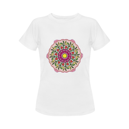 Garden Party Doodle Art Women's Classic T-Shirt (Model T17）