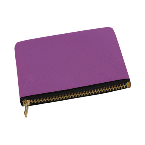 Designer Color Solid Plum Carry-All Pouch 12.5''x8.5''