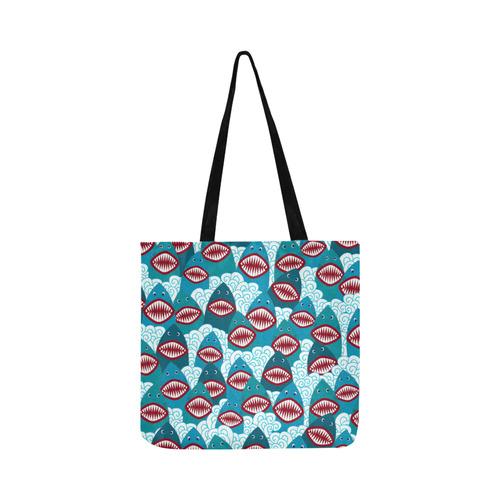 Angry Sharks Reusable Shopping Bag Model 1660 (Two sides)