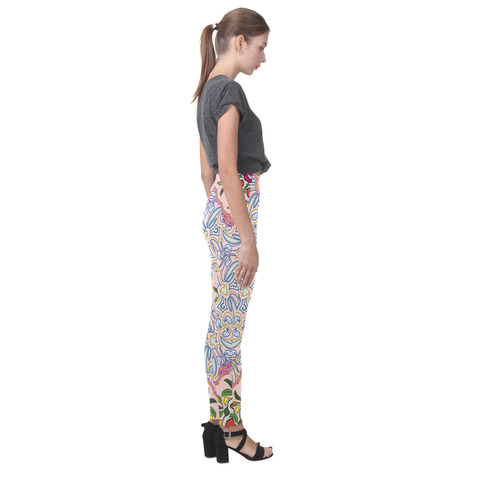 Garden Party Doodle Art Cassandra Women's Leggings (Model L01)