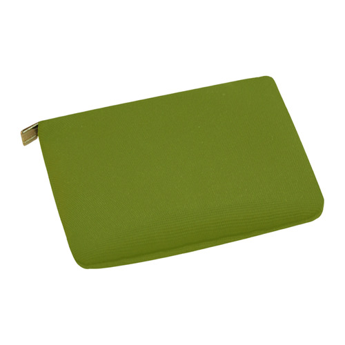 Designer Color Solid Olive Green Carry-All Pouch 12.5''x8.5''