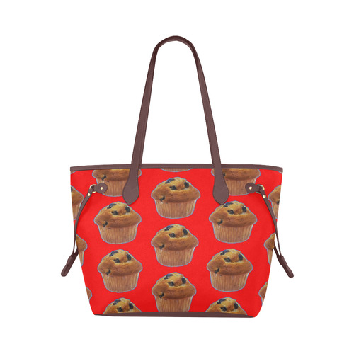 BLUEBERRY MUFFIN (TILED) Clover Canvas Tote Bag (Model 1661)