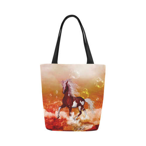 The wild horse Canvas Tote Bag (Model 1657)