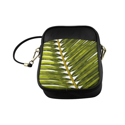Palm Leaf Tropical Floral Sling Bag (Model 1627)