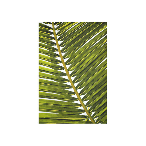 Palm Leaf Tropical Floral Cotton Linen Wall Tapestry 40"x 60"