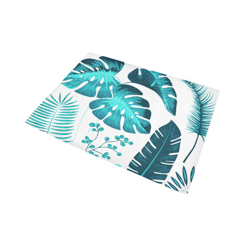 Collection Tropical Leaf Palm Banana Monstera Area Rug7'x5'