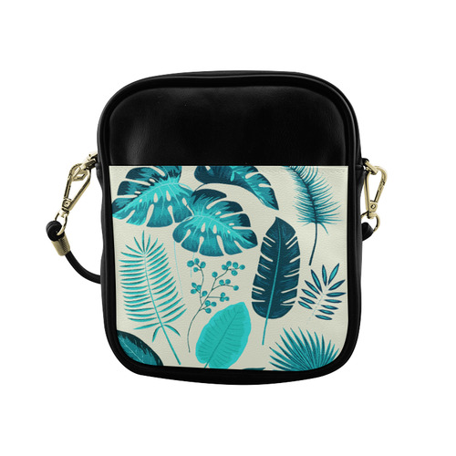 Collection Tropical Leaf Palm Banana Monstera Sling Bag (Model 1627)