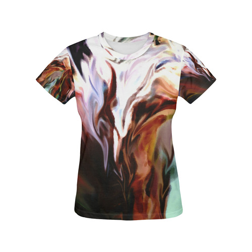 Wild As The Wind All Over Print T-Shirt for Women (USA Size) (Model T40)