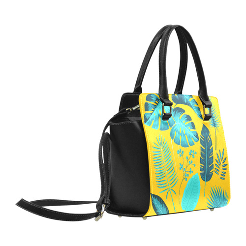 Collection Tropical Leaf Palm Banana Monstera Classic Shoulder Handbag (Model 1653)