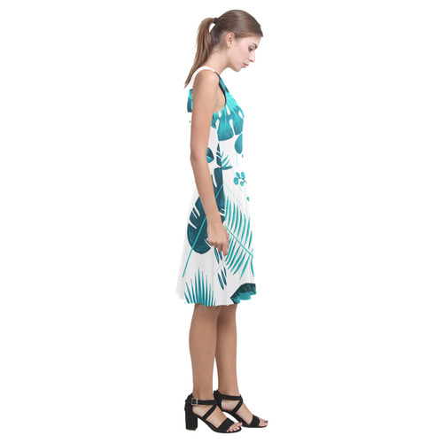 Collection Tropical Leaf Palm Banana Monstera Atalanta Casual Sundress(Model D04)