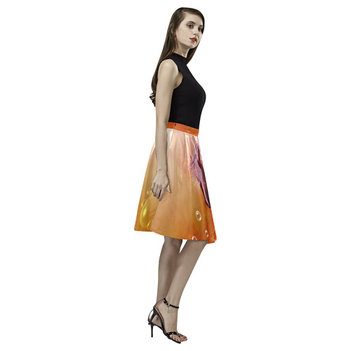 The wild horse Melete Pleated Midi Skirt (Model D15)