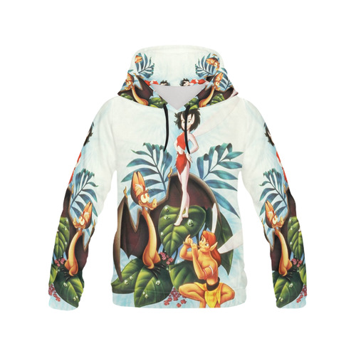 8953dd30ccb58b620918b8ec2641aad9--fern-gully-robin All Over Print Hoodie for Women (USA Size) (Model H13)