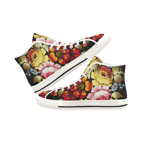 Flowers "white" Vancouver H Women's Canvas Shoes (1013-1)