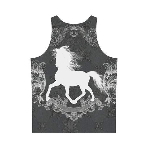 Horse, black and white All Over Print Tank Top for Men (Model T43)