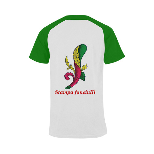 Siculo_t_shirts_asso_mazze Men's Raglan T-shirt (USA Size) (Model T11)
