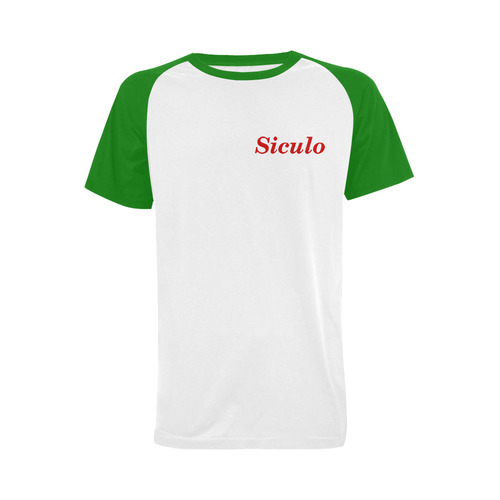 Siculo_t_shirts_asso_mazze Men's Raglan T-shirt (USA Size) (Model T11)
