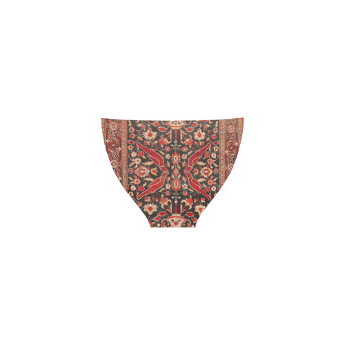 Antique Persian Rug Animals Floral Custom Bikini Swimsuit (Model S01)