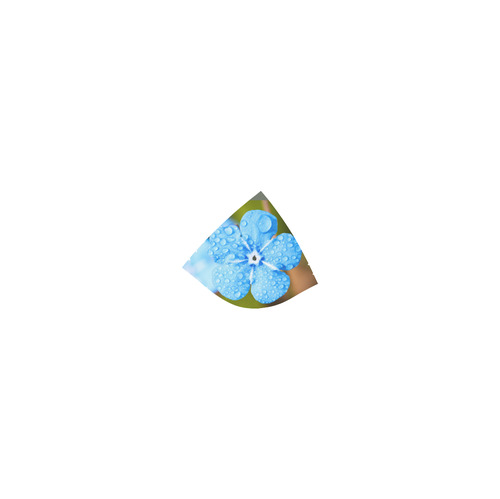 Forget Me Not Blue Floral With Dewdrops Custom Bikini Swimsuit (Model S01)