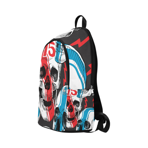 a racer skull Fabric Backpack for Adult (Model 1659)