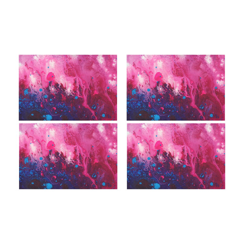 Magenta Sky Placemats Placemat 12’’ x 18’’ (Four Pieces)