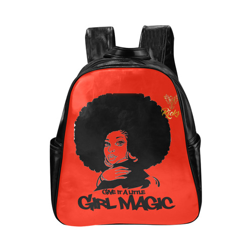 Girl Magic Book Bag Multi-Pockets Backpack (Model 1636)