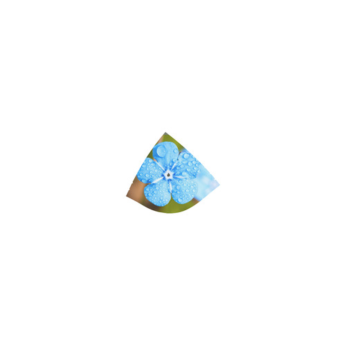 Forget Me Not Blue Floral With Dewdrops Custom Bikini Swimsuit (Model S01)