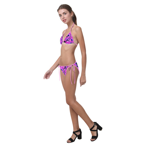 retro pattern 1973D by JamColors Custom Bikini Swimsuit (Model S01)