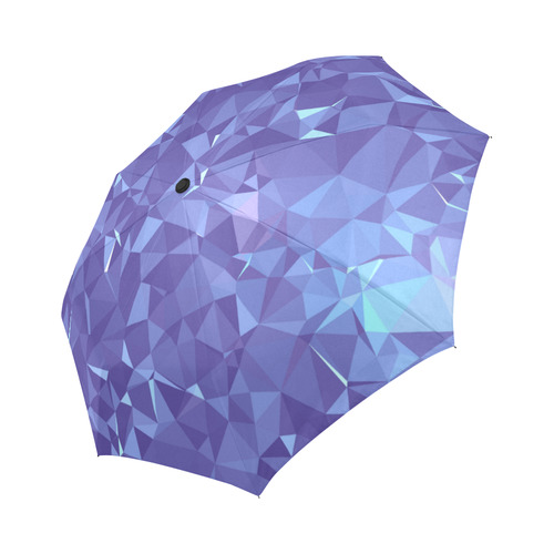 Blue Poly Auto-Foldable Umbrella (Model U04)