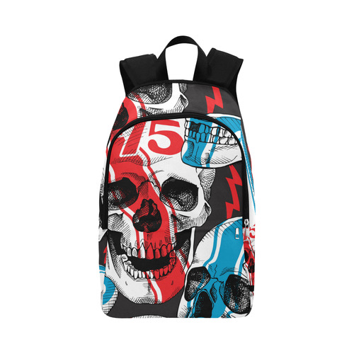 a racer skull Fabric Backpack for Adult (Model 1659)