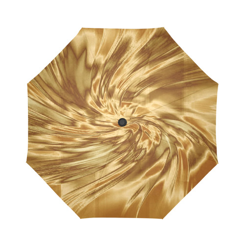 Golden copper silk look alike Umbrella for men and women Auto-Foldable Umbrella (Model U04)