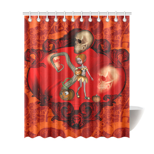 Halloween, pumpkin Shower Curtain 72"x84"